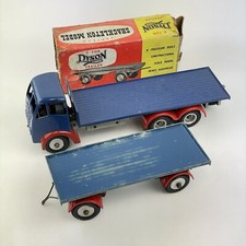 Vintage Shackleton Toy Mechanical Foden Vehicle Flatbed With Dyson Trailer