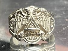 Masonic Ring SZ 12 Sterling