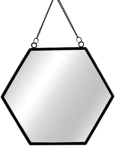 Jet black hexagon - jet,