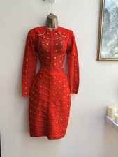 Red Studied Long Sleeve