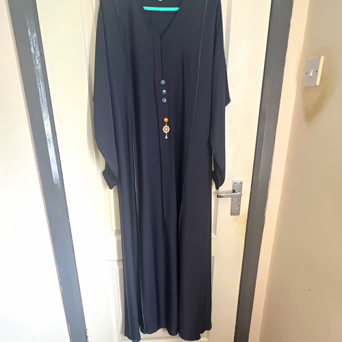 Women black abaya - abaya, long