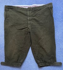 Men's green moleskin shooting breeches. Waist 54"