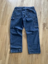Dickies Carpenter Jeans 38 Waist x30 Length  Wide Leg Blue Denim
