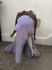 Rare Disney Winnie The Pooh Heffalump Plush Toy With Flight Hat And Goggles