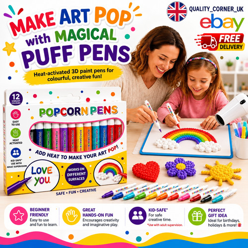 12pcs magic popcorn pens diy - 12pcs,