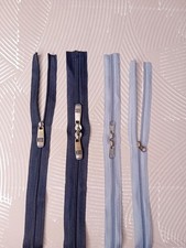 (Set of 4) Mixed Size Heavy Duty Zippers for Luggage and Bags