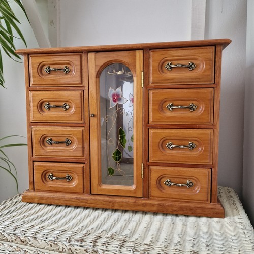 Large vintage wooden wardrobe - wooden,