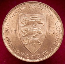 Jersey 1/24th Shilling 1909 -