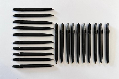 Mini black ballpoint pens - black,