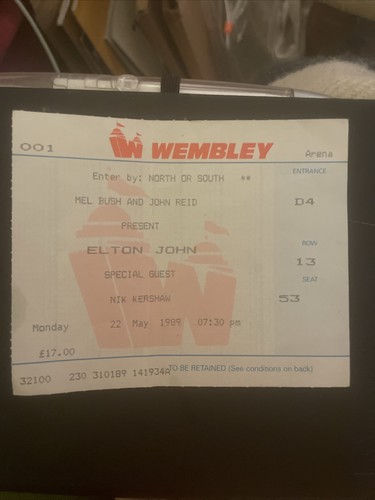 Elton john ticket wembley - -,