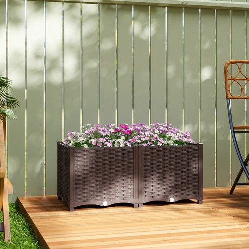 Plastic raised garden bed - bed, self