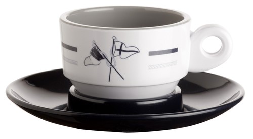 Espresso cup with saucer - cup,