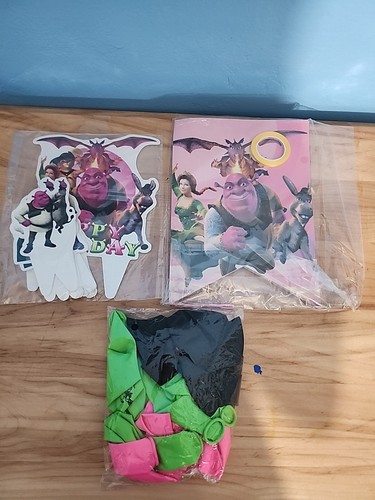 Shrek new birthday banner - new,