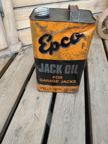 Vintage oil tin can - vintage, epco