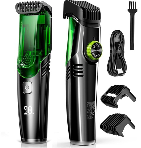 Vacuum beard trimmer for men - vacuum,