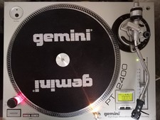GEMINI PT2400 HIGH TORQUE DIRECT DRIVE PROFESSIONAL TURNTABLE DJ DECK REVERSE