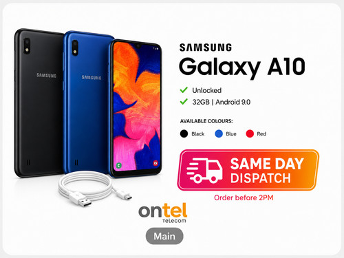 Samsung galaxy a10 black - black, 32gb