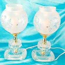 Pair Vintage 30s Style Globe