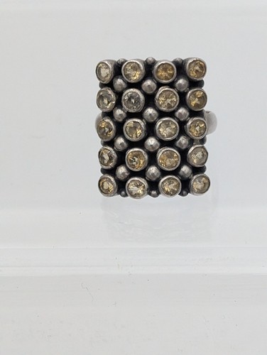 Silver 925 rectangle ring - rectangle,