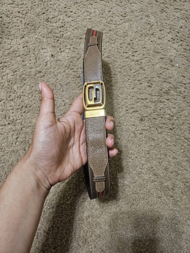 Gucci vintage leather belt - gucci,