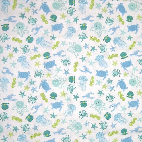 Nautical fabric merryn - merryn, blue