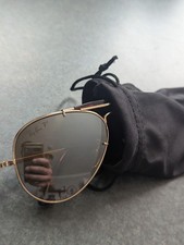 Mens ray ban 1980s polarised aviator driving series sunglasses