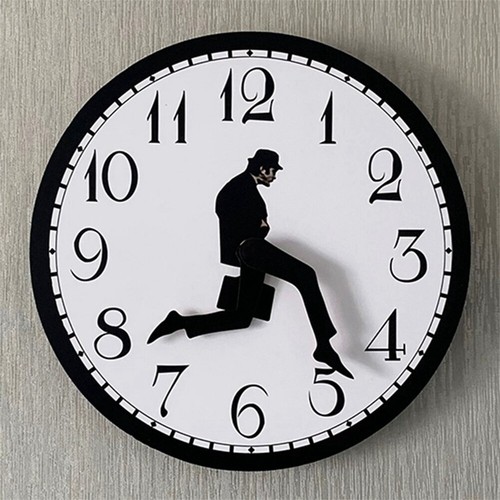 Walks clock silly walk - clock,, wall
