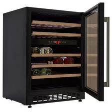 Cookology 46 Bottle Dual Zone Freestanding WineCooler With Anti UVGlass-CWC605BK