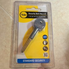 Yale Door Security Bolt key, Grey, Pack of 2