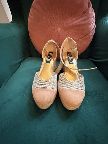 River island gold wedges heels - wedges,