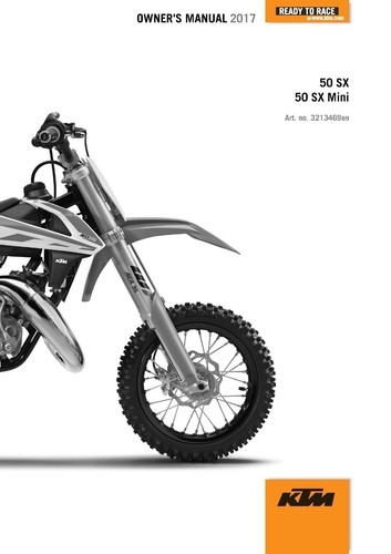 Ktm owners manual - owners, book