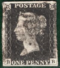 GB PENNY BLACK QV Stamp SG.2