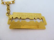 RARE - Keychain / Key Ring - TONDEO - SOLINGEN - RAZOR BLADE / RAZOR BLADE 