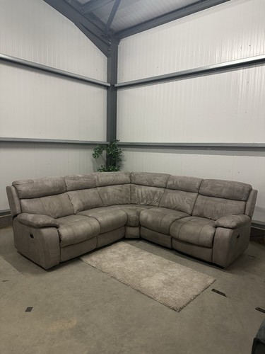 Large beige electric recliner - beige,