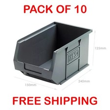 XL3 Grey Picking Bin Size 3 (10 Pack) Recycled Plastic - Used but good condition