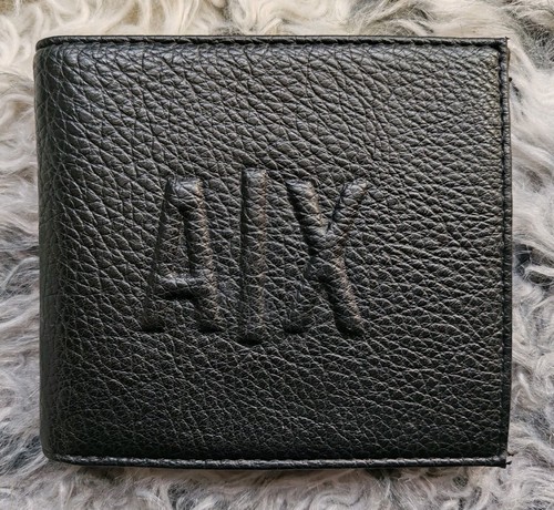 Armani exchange leather logo - leather,