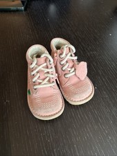 Kickers Girls pink Boots UK6