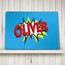 Personalised Kids sign Comic