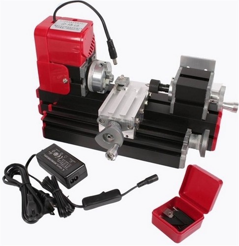 Mini metal motorized - motorized, lathe