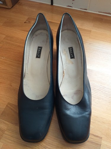 Vintage bally black leather - black,