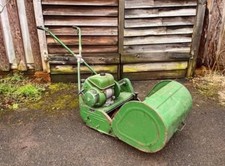 VINTAGE RANSOMES MARQUIS 18" Cut SELF PROPELLED LAWN MOWER WITH GRASS BOX