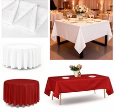 White Red Polyester Table