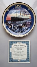 TITANIC: QUEEN OF THE OCEAN  'MAIDEN VOYAGE' Plate BRADFORD EXCHANGE boxed