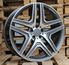 4 x 20 Inch 5x112 ML63 AMG Style Grey Polished Wheels: Fits For Mercedes ML GL