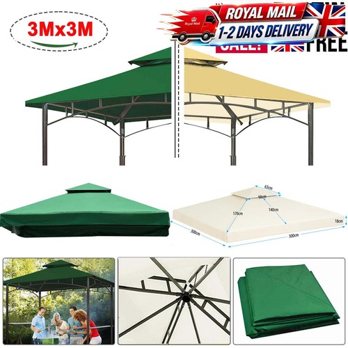 3x3m waterproof gazebo top - 3x3m,
