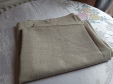 antique Irish linen weave oatmeal colour  64 in. x  54 in. unused textile