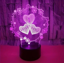 I LOVE YOU Garland Acrylic 3D