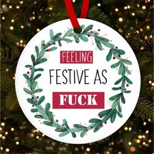 Funny Rude Sweary Festive As