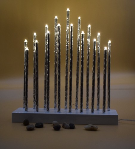 Aluminium tube candle bridge - aluminium,