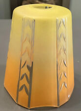 ART DECO ORANGE & YELLOW GLASS